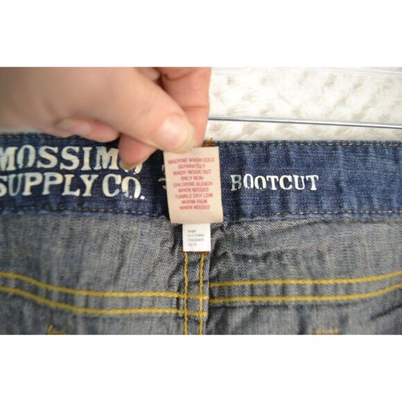 Mossimo Juniors 13 Medium Wash Lowest Waist Straight Hip Stretch Bootcut Jeans - Picture 8 of 16
